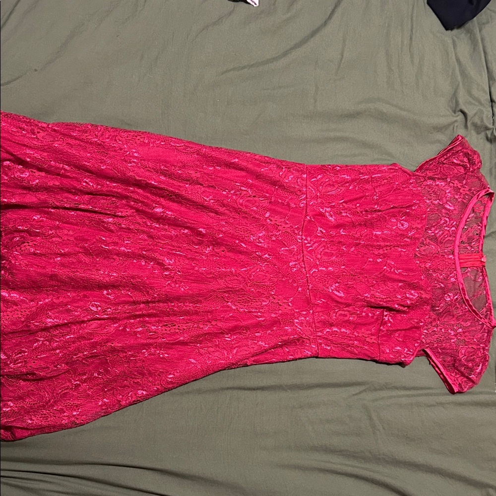 Red Lace Dress